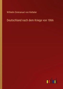 Deutschland nach dem Kriege von 1866