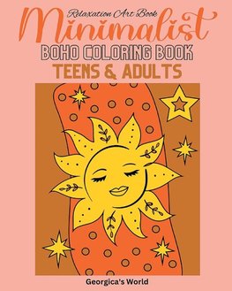 Minimalist Boho Coloring Book for Teens and Adults