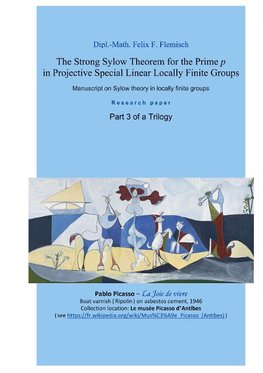 The Strong Sylow Theorem for the Prime p in Projective Special Linear Locally Finite Groups - Part 3 of a Trilogy