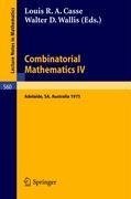 Combinatorial Mathematics IV