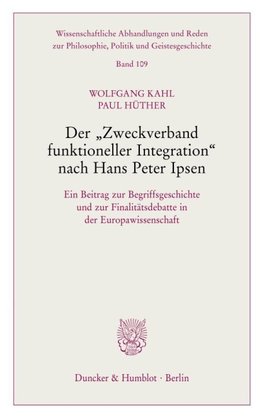 Der »Zweckverband funktioneller Integration« nach Hans Peter Ipsen.