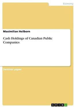 Cash Holdings of Canadian Public Companies