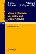 Global Differential Geometry and Global Analysis