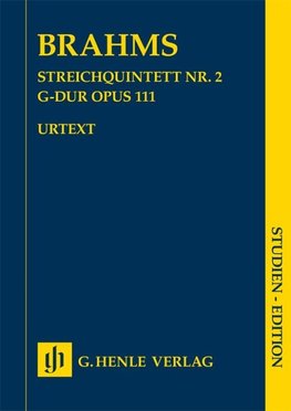 Brahms, Johannes - Streichquintett Nr. 2 G-dur op. 111