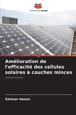 Amélioration de l'efficacité des cellules solaires à couches minces