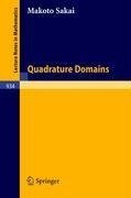 Quadrature Domains