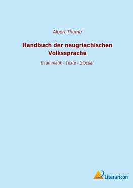 Handbuch der neugriechischen Volkssprache