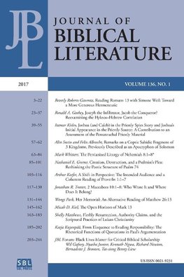 Journal of Biblical Literature 136.1 (2017)