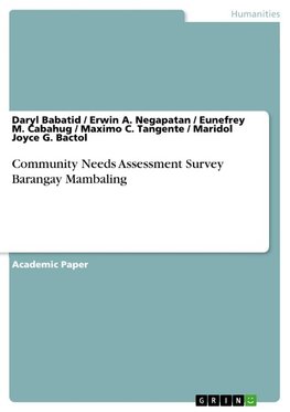 Community Needs Assessment Survey Barangay Mambaling