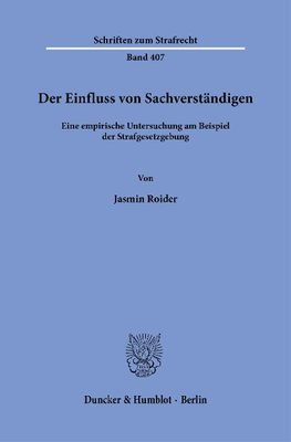 Der Einfluss von Sachverständigen.