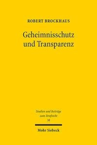 Geheimnisschutz und Transparenz