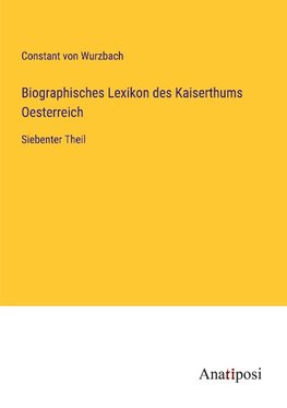 Biographisches Lexikon des Kaiserthums Oesterreich