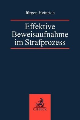 Beweisaufnahme im Strafprozess