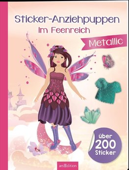 Sticker-Anziehpuppen Metallic - Im Feenreich