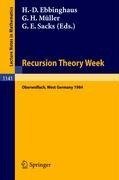 Recursion Theory Week