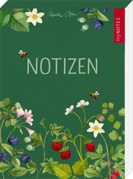 myNOTES Papeterie: Notizblock Naturschätze - Wald & Wildblumen