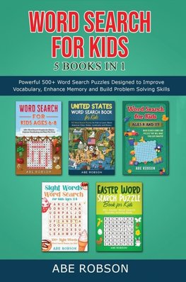 Word Search for Kids 5 Books in 1