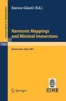 Harmonic Mappings and Minimal Immersion