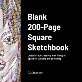 Blank 200-Page Square Sketchbook