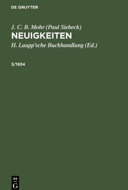 Neuigkeiten, 3/1934, Neuigkeiten 3/1934