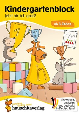 Kindergartenblock ab 3 Jahre - Jetzt bin ich groß!