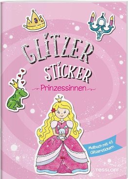 Glitzer Sticker Malbuch. Prinzessinnen