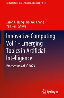 Innovative Computing Vol 1 - Emerging Topics in Artificial Intelligence