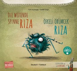 Die wütende Spinne Riza. Deutsch-Türkisch