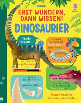 Erst wundern, dann wissen! Dinosaurier