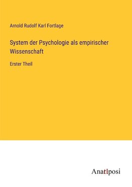 System der Psychologie als empirischer Wissenschaft