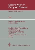 Mathematical Foundations of Programming Language Semantics