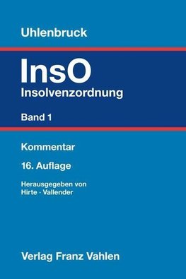 Insolvenzordnung  Band 1