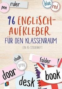 96 Englisch-Aufkleber für den Klassenraum