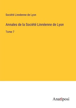 Annales de la Société Linnéenne de Lyon