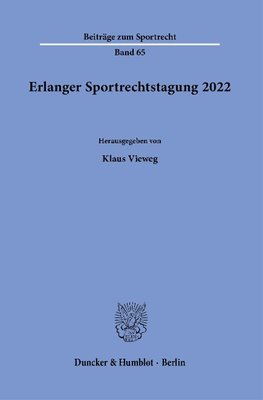 Erlanger Sportrechtstagung 2022.