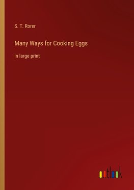 Many Ways for Cooking Eggs