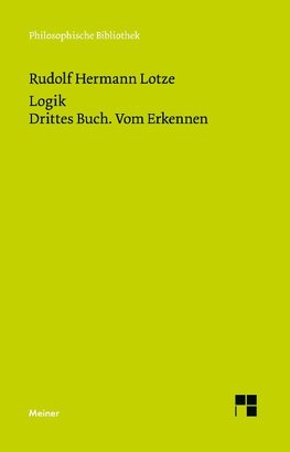 Logik. Drittes Buch. Vom Erkennen