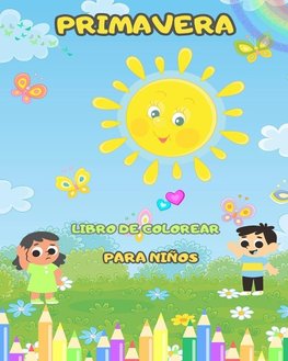 Libro para colorear de la primavera para niños