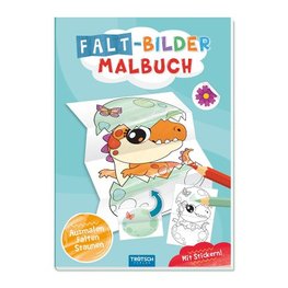 Trötsch Malbuch Faltbilder-Malbuch Dino