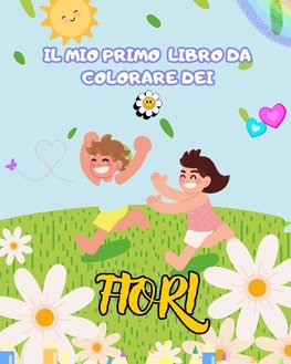 Libro da colorare di fiori per bambini