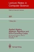 Applied Algebra, Algebraic Algorithms and Error-Correcting Codes