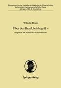 Über den Krankheitsbegriff - dargestellt am Beispiel der Arteriosklerose