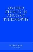 Oxford Studies in Ancient Philosophy