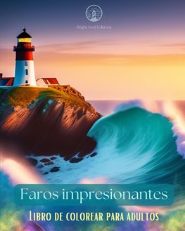 Faros impresionantes | Libro de colorear para adultos | Diseños creativos de faros para aliviar el estrés y relajarse