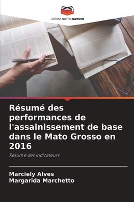 Résumé des performances de l'assainissement de base dans le Mato Grosso en 2016