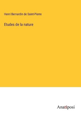 Etudes de la nature