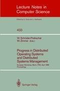 Progress in Distributed Operating Systems and Distributed Systems Management