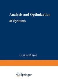 Analysis and Optimization of Systems