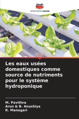 Les eaux usées domestiques comme source de nutriments pour le système hydroponique