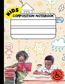 Single Lined Composition Notebook for Kids